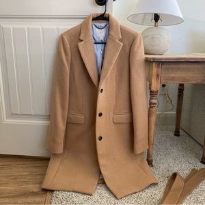 J Crew Factory Wool Topcoat in Camel